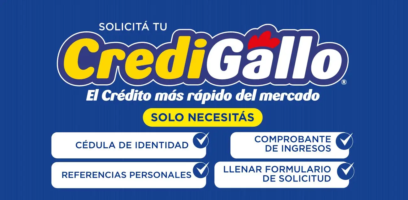 Nicaragua Gallo más Gallo CrediGallo solicitud