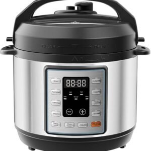 Precio especial con descuento: Olla a presión eléctrica 10 en 1 OLIXIS, multicocina de 3 cuartos (aprox. 2,8 L) para arroz, guisos y cocción al vapor; olla pequeña programable de acero inoxidable con función de cocción lenta y recipiente interior de cerámica.