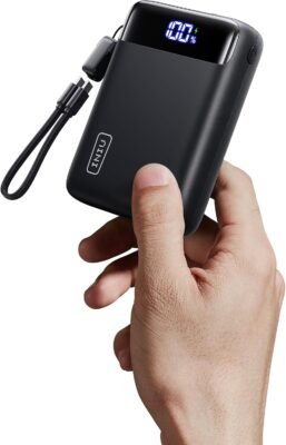 Precio especial con descuento: Cargador portátil INIU, la batería externa de 20.000 mAh y carga rápida de 22,5 W más compacta.