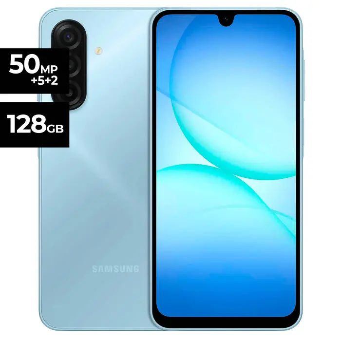 Celular 4G Samsung Galaxy A17 Celeste 4GB RAM 128GB
