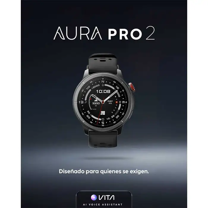Reloj Inteligente Cubitt Azul (36.32mm) Aura Pro 2 - Imagen 4