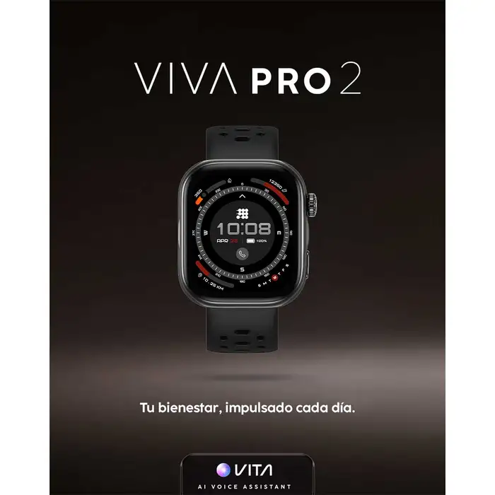 Reloj Inteligente Cubitt Negro (45.21mm) Viva Pro 2 - Imagen 4